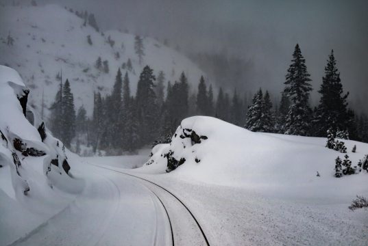 Riding the California Zephyr into a blizzard