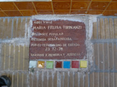 These crude markers honor Argentinian heroes.